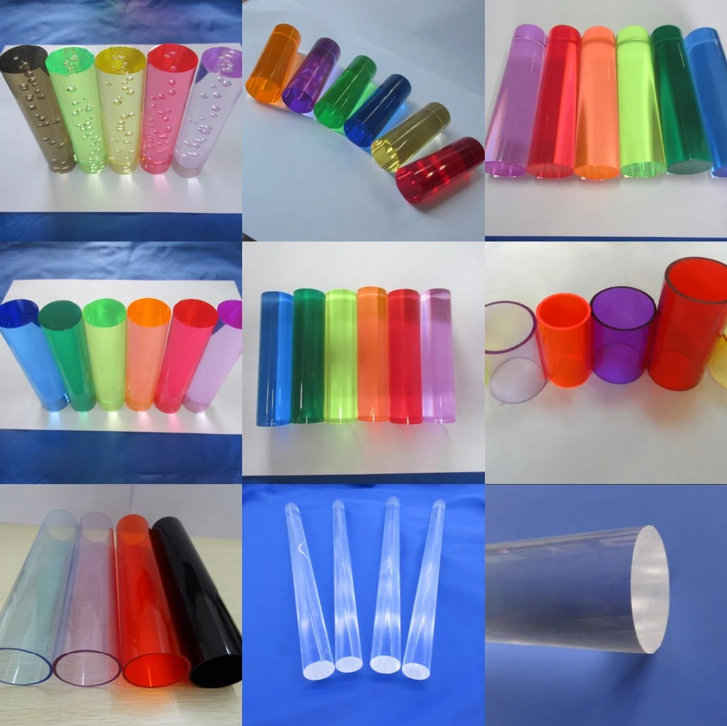 Acrylic Bubble Rods Plexiglass Lighting Colored Rods