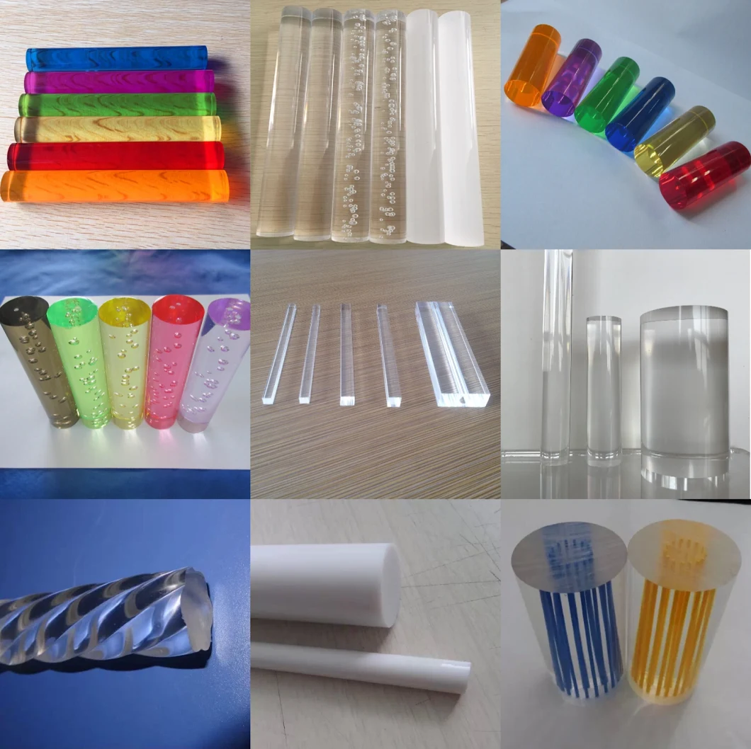 Clear PMMA Transparent Acrylic Rod Plexiglass Rod