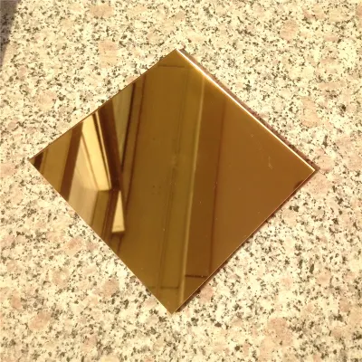 1mm Thin Silver / Gold Color Plexiglass Mirror