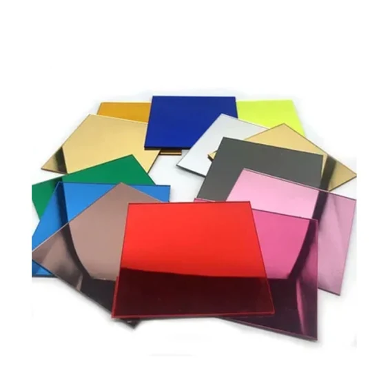 3mm 10mm Thickness Color Acrylic Mirror Bronze Pale