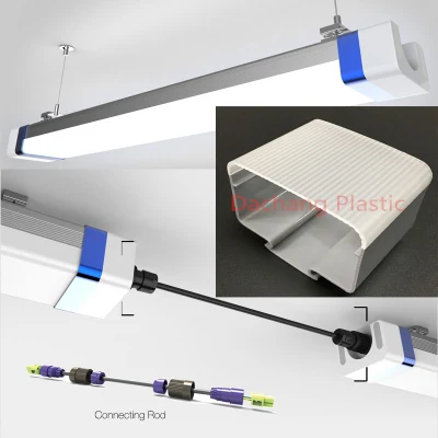 Acrylic Plexiglass Dual Color Extrusion Tube for Tri-Proof LED Light